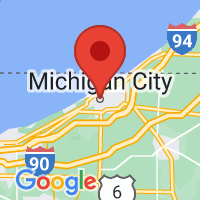 Map of Michigan City, IN US